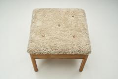 Danish Cabinetmaker Elm Wood Stool Denmark 1940s - 2284046