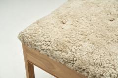 Danish Cabinetmaker Elm Wood Stool Denmark 1940s - 2284048