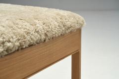 Danish Cabinetmaker Elm Wood Stool Denmark 1940s - 2284049