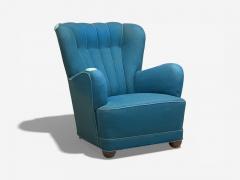 Danish Cabinetmaker Lounge Chair Beech Wool Denmark 1930s - 4453753