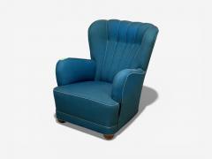 Danish Cabinetmaker Lounge Chair Beech Wool Denmark 1930s - 4453755