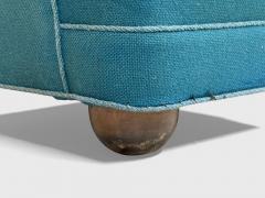 Danish Cabinetmaker Lounge Chair Beech Wool Denmark 1930s - 4453762