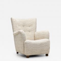 Danish Cabinetmaker Lounge Chair in Boucl Denmark 1960s - 3467301