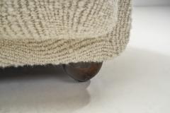 Danish Cabinetmaker Lounge Chair in a Patterned Boucl Fabric Denmark 1940s - 3212114