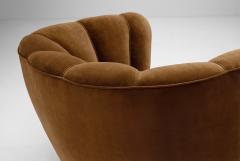 Danish Cabinetmaker Lounge Chair with Mohair Upholstery Denmark 1940s - 4593275