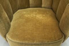 Danish Cabinetmaker Lounge Chair with Velour Upholstery Denmark 1940s - 2331173