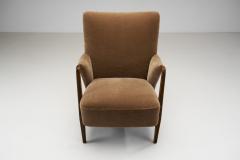 Danish Cabinetmaker Lounge Chairs with Exposed Stained Beech Arms Denmark 1950s - 3035207