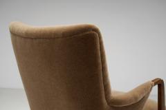 Danish Cabinetmaker Lounge Chairs with Exposed Stained Beech Arms Denmark 1950s - 3035208