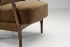 Danish Cabinetmaker Lounge Chairs with Exposed Stained Beech Arms Denmark 1950s - 3035213