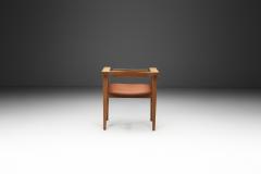Danish Cabinetmaker Oak and Leather Armchair Denmark Mid 20th Century - 4417463