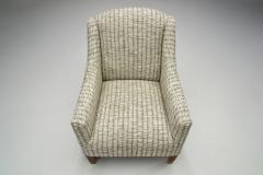 Danish Cabinetmaker Pair of Easy Chairs with Mahogany Legs Denmark ca 1950s - 2207918