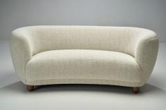 Danish Cabinetmaker Three Seater Banana Sofa Denmark 1940s - 3150218
