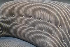 Danish Cabinetmaker Two Seater Sofa with Striped Upholstery Denmark 1940s - 2319086