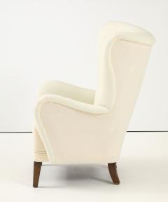 Danish Cabinetmaker Wing Back Lounge Chair Denmark 1940 s - 4620670