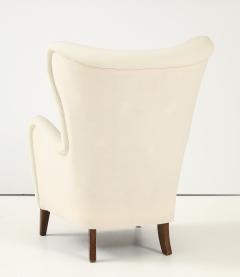 Danish Cabinetmaker Wing Back Lounge Chair Denmark 1940 s - 4620671