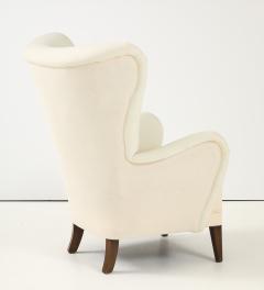 Danish Cabinetmaker Wing Back Lounge Chair Denmark 1940 s - 4620673
