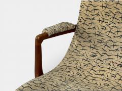 Danish Cabinetmaker Wingback Chair Beech Fabric Denmark 1950s - 4510115