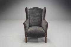 Danish Cabinetmaker Wingback Chair with Beech Frame Denmark ca 1950s - 2945538