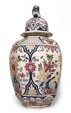 Danish Copenhagen Porcelain Vase with Lid - 4651827