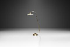 Danish Curved Brass Floor Lamp Denmark ca 1950s - 2576620