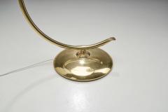 Danish Curved Brass Floor Lamp Denmark ca 1950s - 2576624