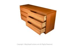 Danish Denmark Mid Century Modern Long Teak Dresser - 3312949