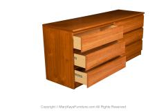 Danish Denmark Mid Century Modern Long Teak Dresser - 3312950