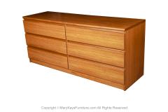 Danish Denmark Mid Century Modern Long Teak Dresser - 3312953
