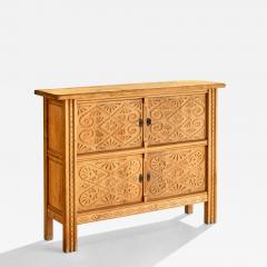 Danish Designer Cabinet with Oak and Iron Denmark 1960s - 4797904