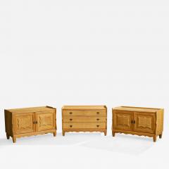 Danish Designer Cabinets with Oak and Iron Denmark 1960s - 4807854