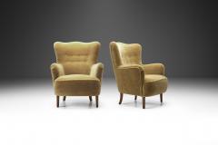 Danish Easy Chairs with Beech Legs Denmark 1940s - 3114982