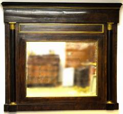 Danish Empire Overmantel Mirror of Mahogany - 1989579