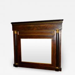 Danish Empire Overmantel Mirror of Mahogany - 1995255