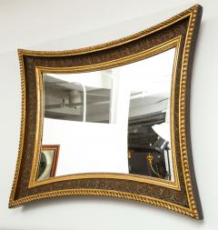 Danish Giltwood and Painted Concave Sided Mirror circa 1860s - 759496