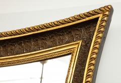 Danish Giltwood and Painted Concave Sided Mirror circa 1860s - 759502