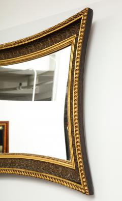 Danish Giltwood and Painted Concave Sided Mirror circa 1860s - 759503
