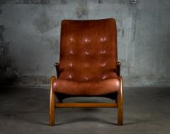Danish Leather Upholstered Lounge Chair - 648247