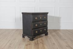 Danish Louis Seize Style Chest of Drawers with Painted Marble Top circa 1920 - 4223261