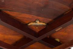 Danish Mid Century Circular Walnut Revolving Lazy Susan Dining Table - 4635737