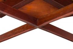 Danish Mid Century Circular Walnut Revolving Lazy Susan Dining Table - 4635739