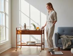 Danish Mid Century Modern Bar Cart 1960 s by Arrebo Mobler - 4426056