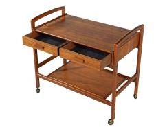 Danish Mid Century Modern Bar Cart 1960 s by Arrebo Mobler - 4426058