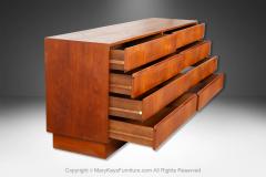 Danish Mid Century Modern Long Teak Dresser - 3991982