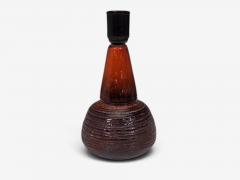 Danish Mid Century Modern Orange Red Glazed Stoneware Denmark 1970s - 4803191
