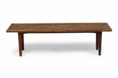 Danish Mid Century Modern Rectangular Incised Rosewood Low Coffee Table - 4171912