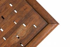 Danish Mid Century Modern Rectangular Incised Rosewood Low Coffee Table - 4171916