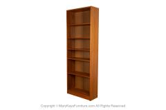 Danish Mid Century Modern Teak Tall Bookcase - 3920314