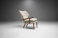 Danish Mid Century Oak and Teak Easy Chair Denmark 1950s - 2068607
