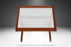 Danish Mid Century Teak Glass Top Nesting Tables - 4020397