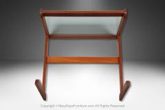 Danish Mid Century Teak Glass Top Nesting Tables - 4020401